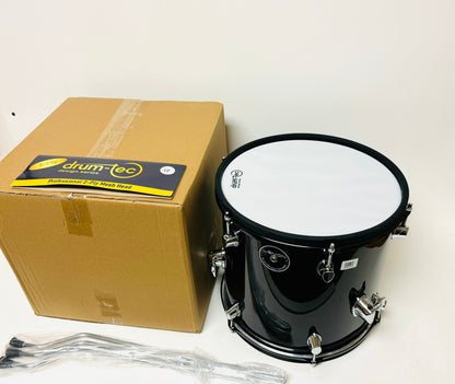 Lemon 13” x 13” BLACK SPARKLE Mesh Floor Tom w Drum-Tec Head for Roland Alesis Strike Kit