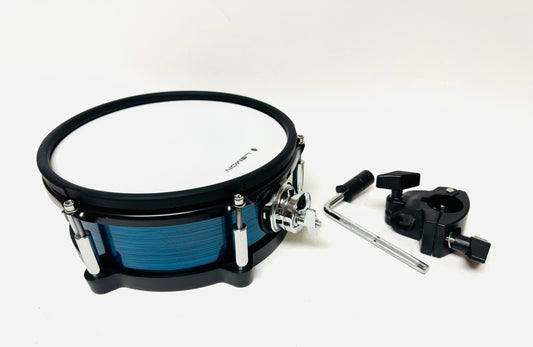 Lemon 10” x 4” BLUE Mesh Tom w Clamp for Roland Alesis Strike Kit