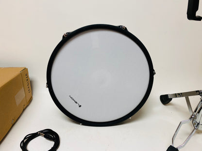 Lemon 13” x 5” Mesh Black Snare W/ Snare stand for Roland or Strike Kit