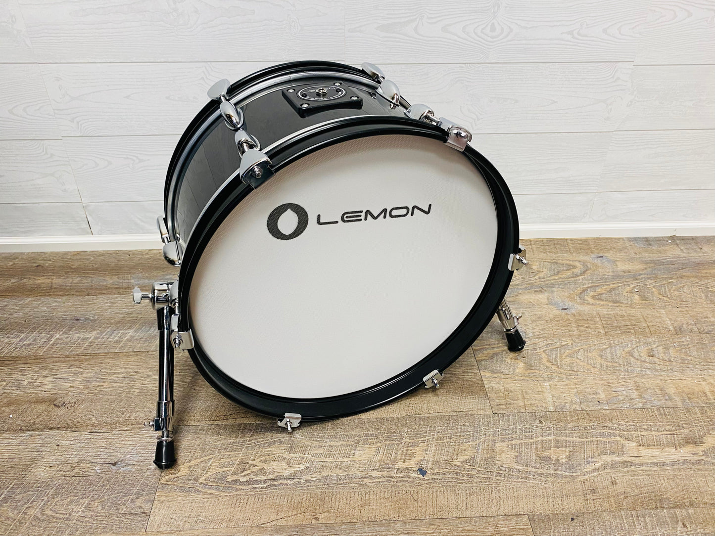 Used Lemon 16” Black Sparkle Bass Kick Drum for Roland Alesis