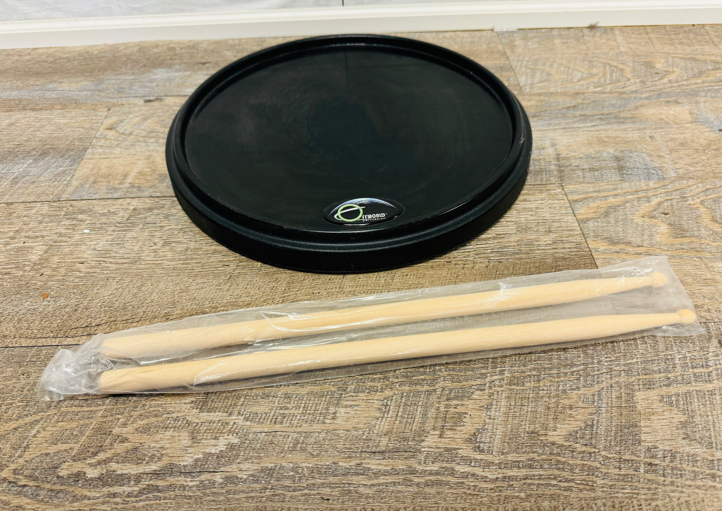 Offworld 12” Practice Drum Pad with Drumsticks