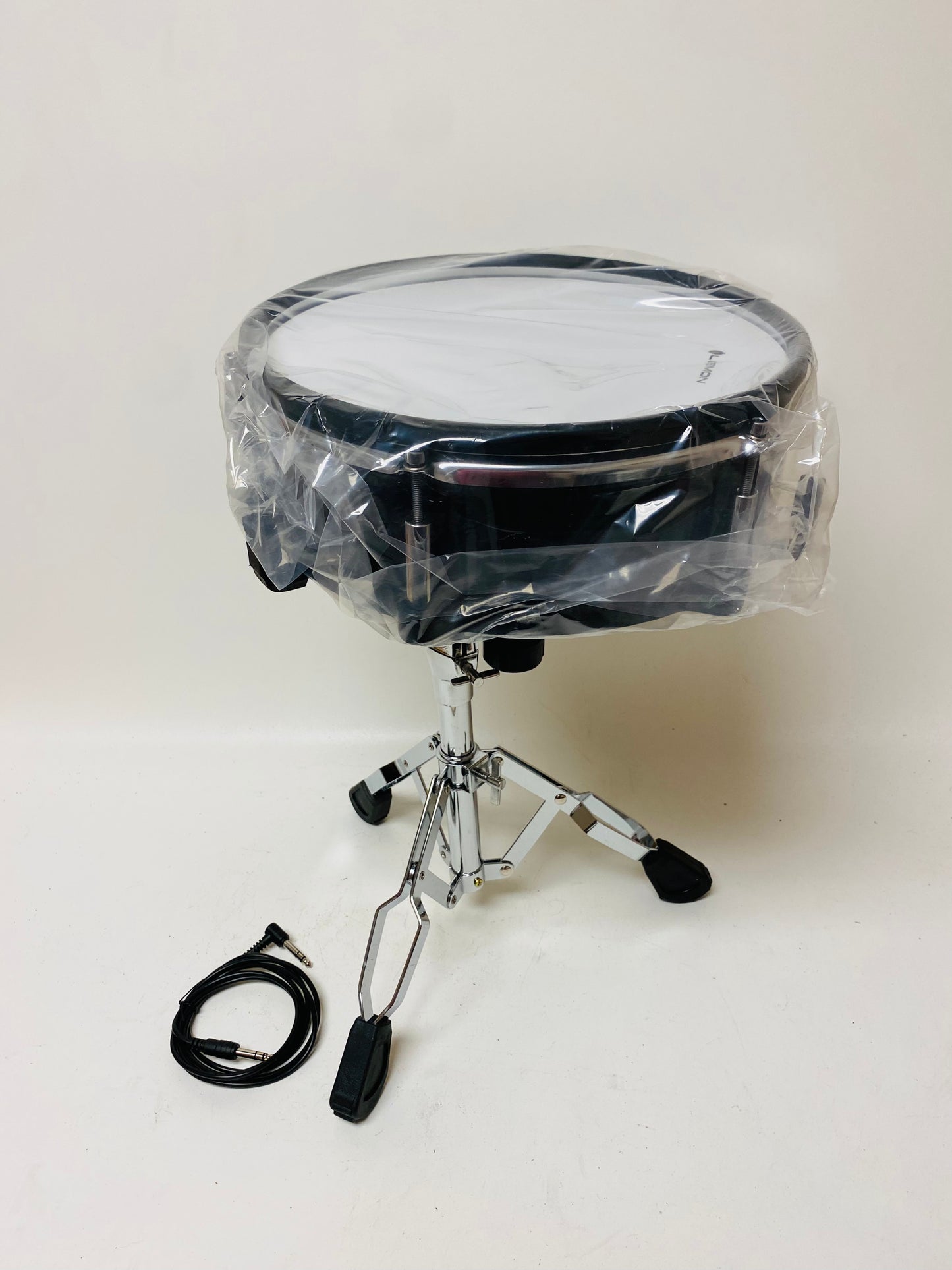 Lemon 12” x 4” SNARE Drum w Stand Black Sparkle w Mesh Head for Roland Alesis Strike