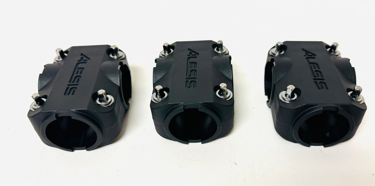 Set of 3 Alesis Nitro PRO Rack T Clamps SE DM Crimson Strike