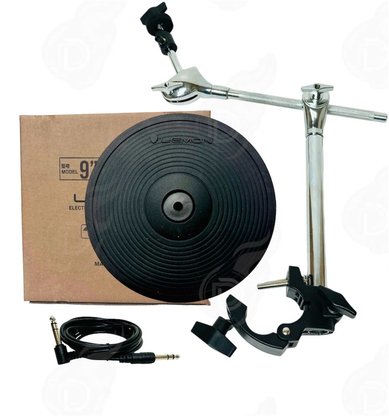 Lemon 9” Crash Splash Cymbal w Boom Arm Bundle for Roland Alesis Kit