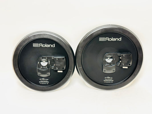 Pair of Roland CY-12C Black Back Cymbal CY13