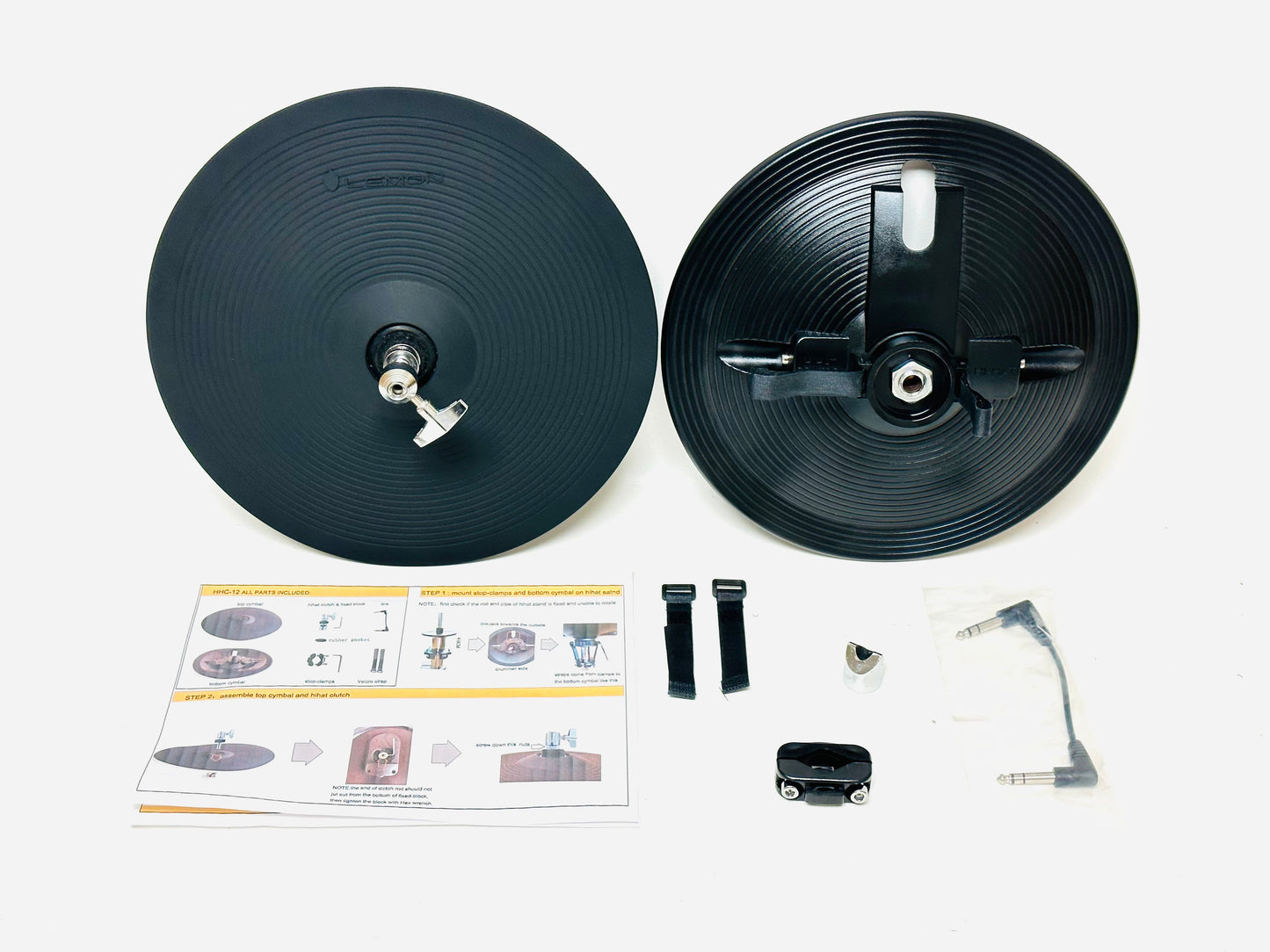 Lemon HHC12 12” two piece Hi Hat Cymbals for Roland Alesis Kit