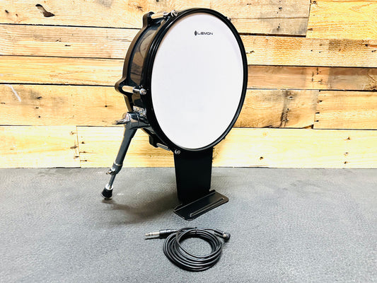 Lemon 12” Black Sparkle Bass Kick Drum for Roland and Alesis Kit