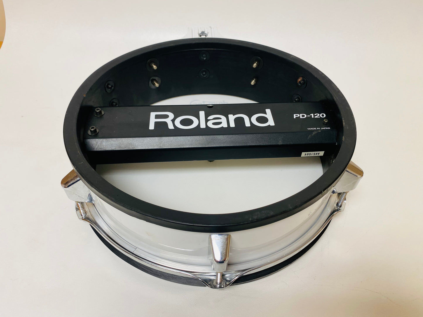 Roland PD-120 WH 12” w New Drum-Tec Mesh Tom Pad PD120