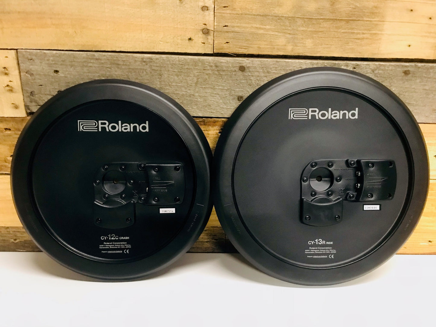 Roland Cymbal Pack CY-12C and Cy-13R Black Back Cymbal